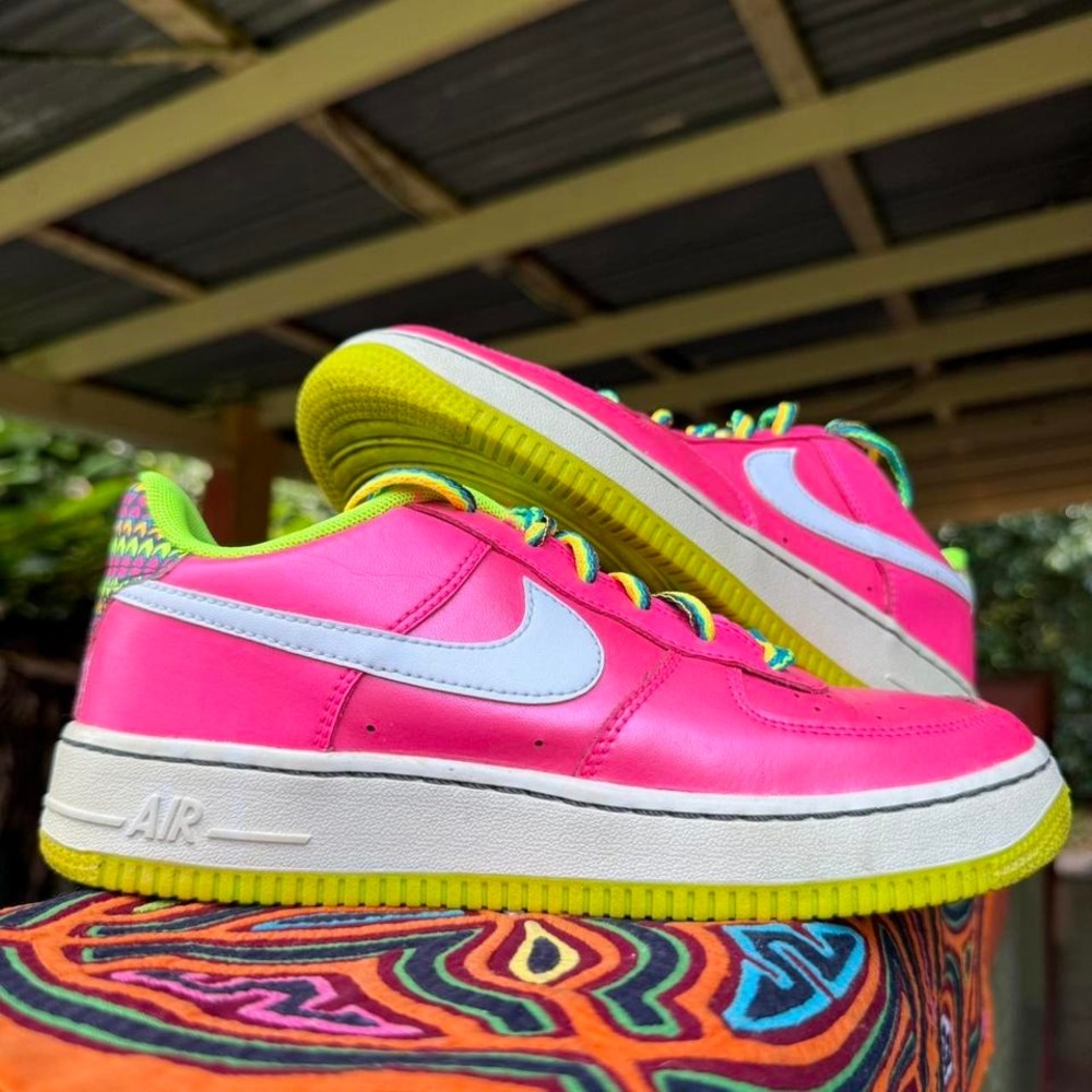 Nike Air Force 1 LV8 GS Pink Volt Sneakers Kids Size 5.5Y Youth CW5761-600 Shoes
